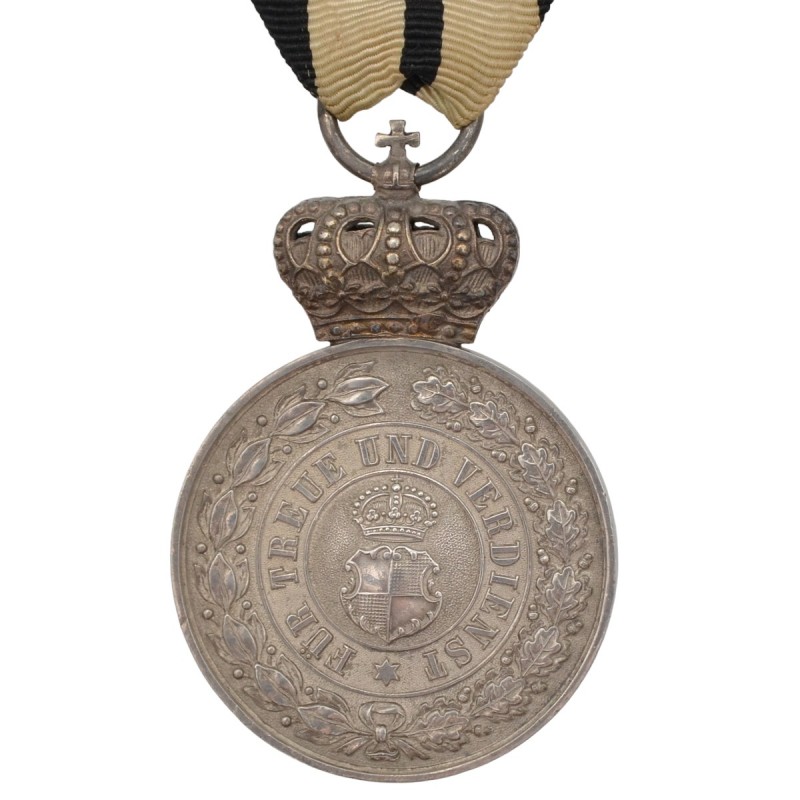 Silver medal of the Order of the House of Hohenzollern with a crown of 1842