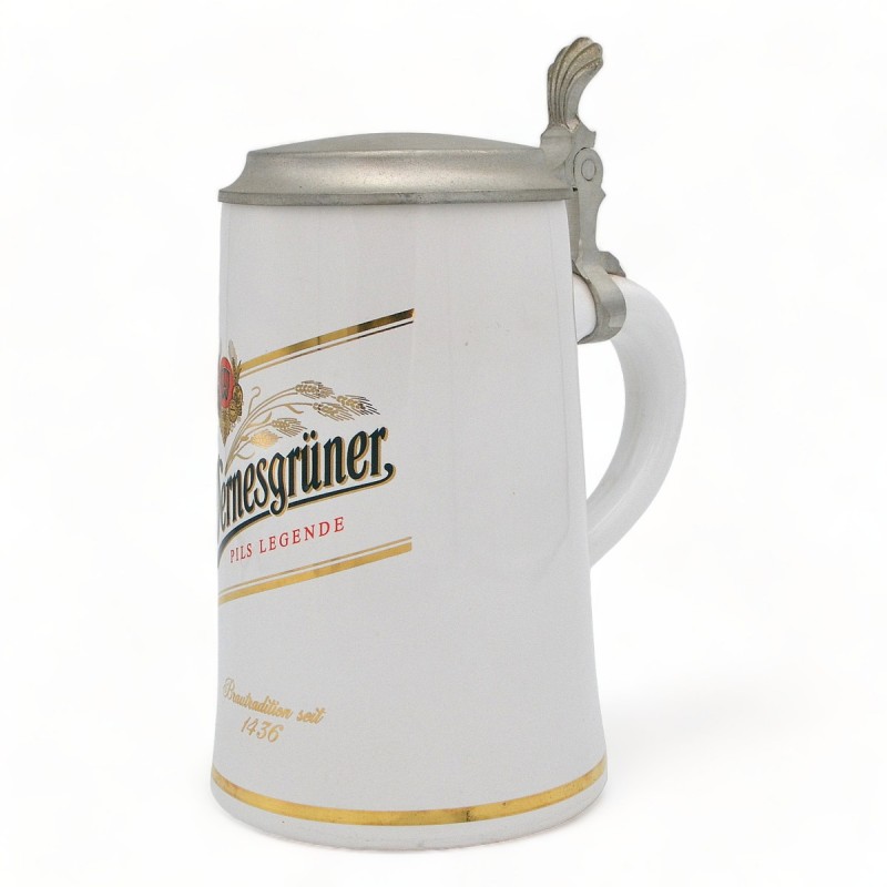 Beer mug of the Wernesgrüner brewery