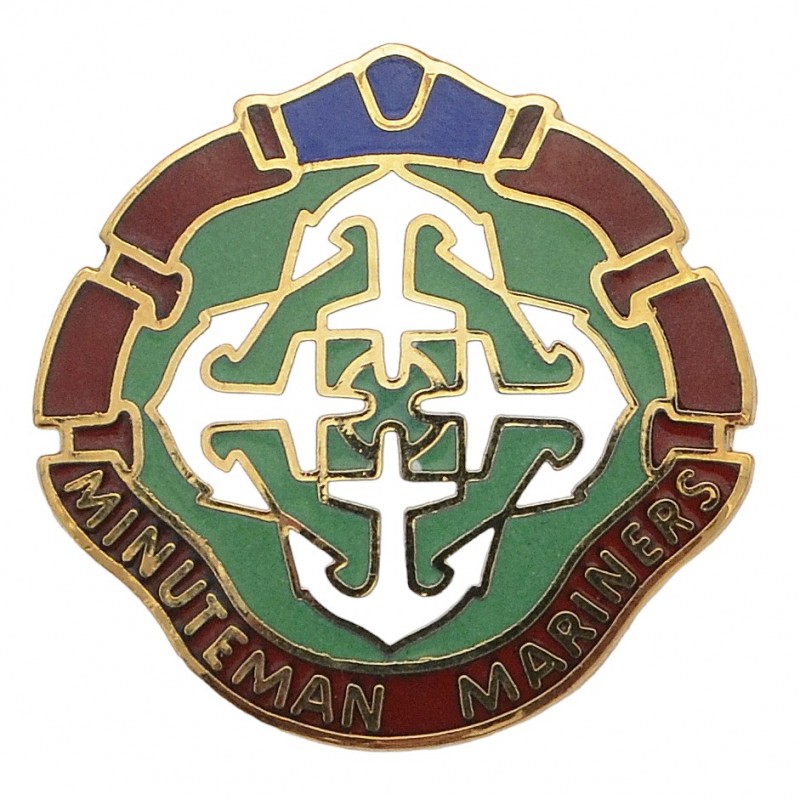 Regimental badge of the transport battalion No. 144 of the US Army