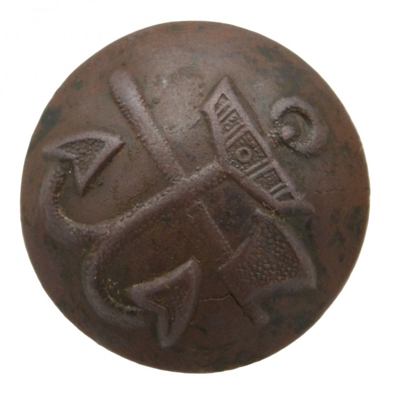 Button of an employee of the Ministry of Railways of the Russian Empire