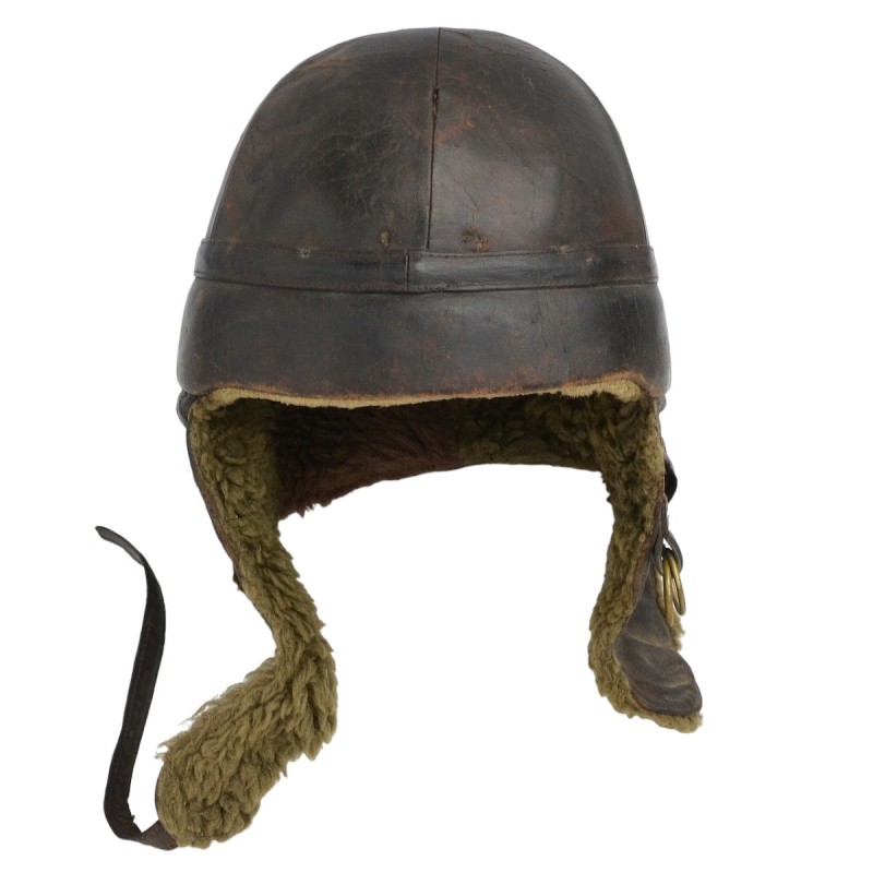 The cork helmet of a Japanese pilot from the 1920s