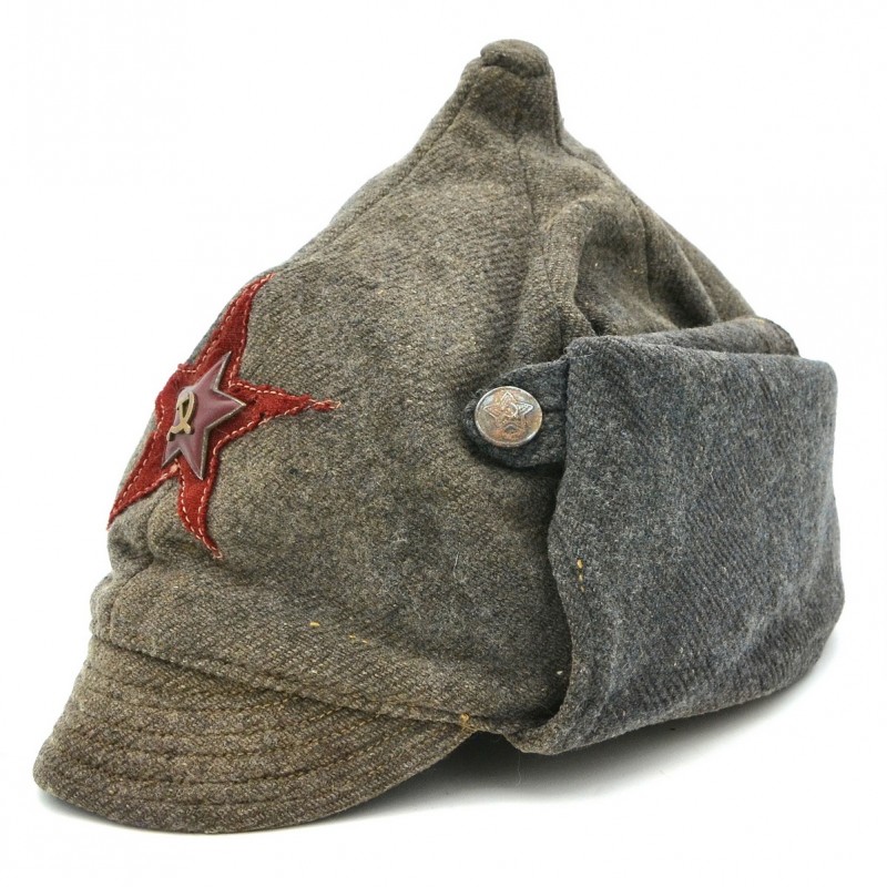 Winter helmet (Budenovka) of the rank and file of the NKVD sample 1936