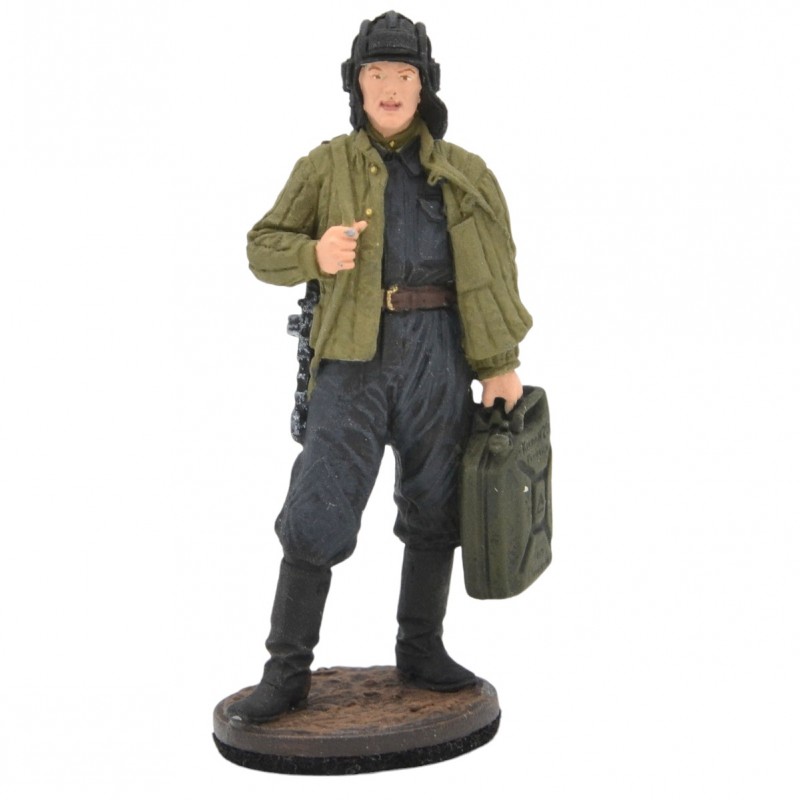Tin soldier "Tankman of the Red Army with a captured canister"