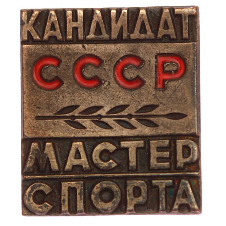 The badge "Candidate for Master of Sports of the USSR"