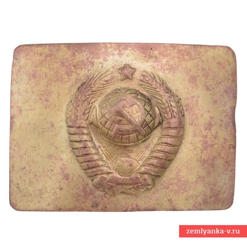 The buckle of the rank and file of the USSR militia of the 1947 model