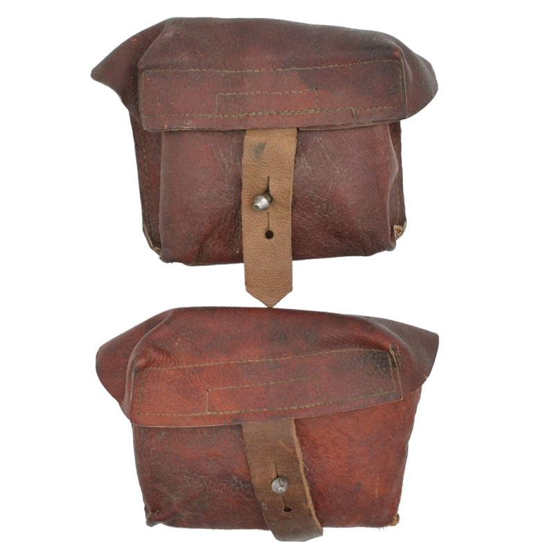 A pair of leather pouches for the SVT-40 rifle