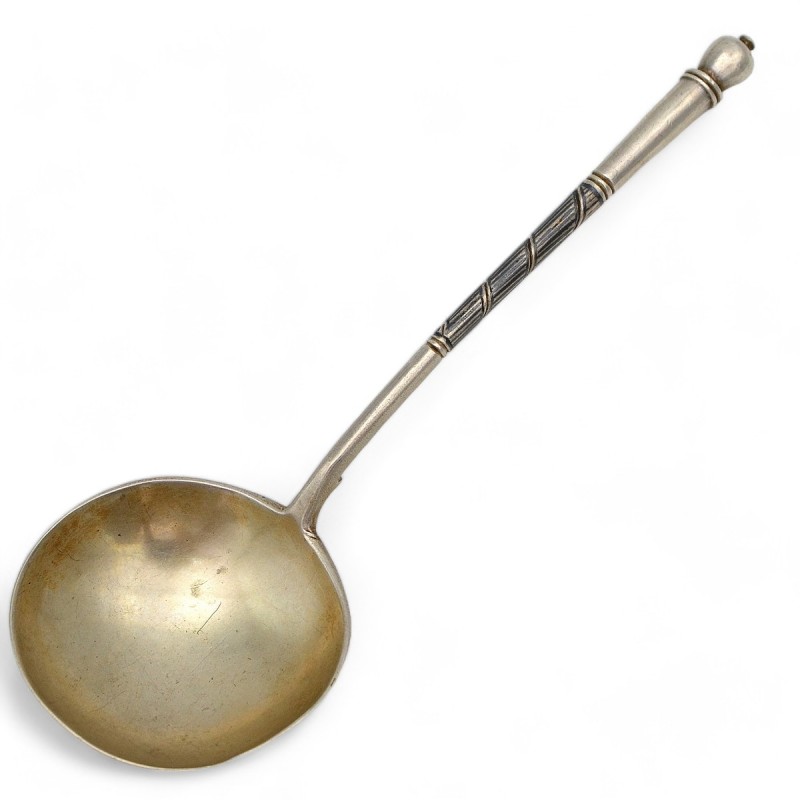 Silver cahors spoon with the image of St. Isaac's Cathedral