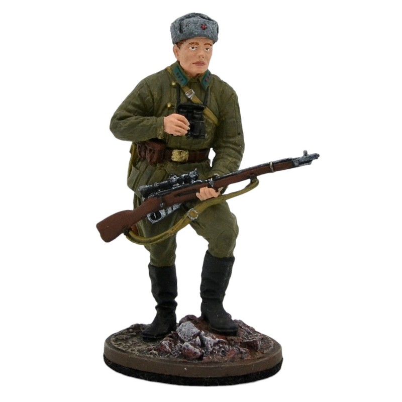 Tin soldier "Senior lieutenant – sniper of the NKVD border troops, 1941-43"