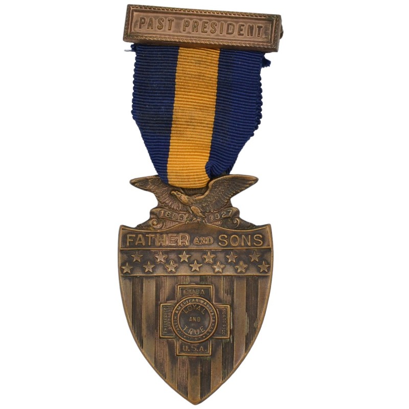 The badge of the National Organization of the Sons of the participants in the Spanish War of 1898