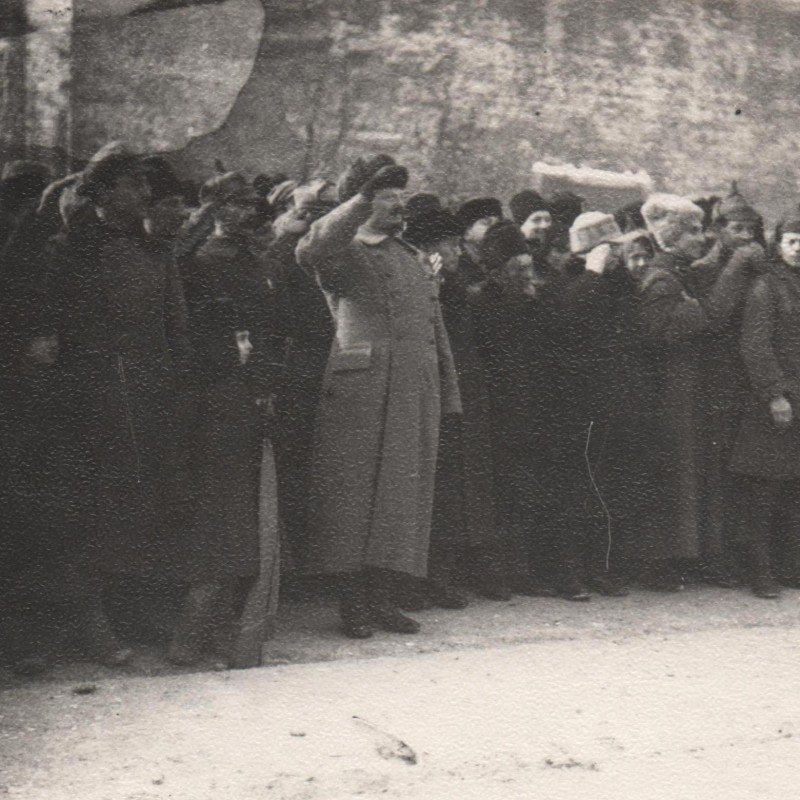 Photo by L. Trotsky at the review of the troops of the Moscow garrison, 1922
