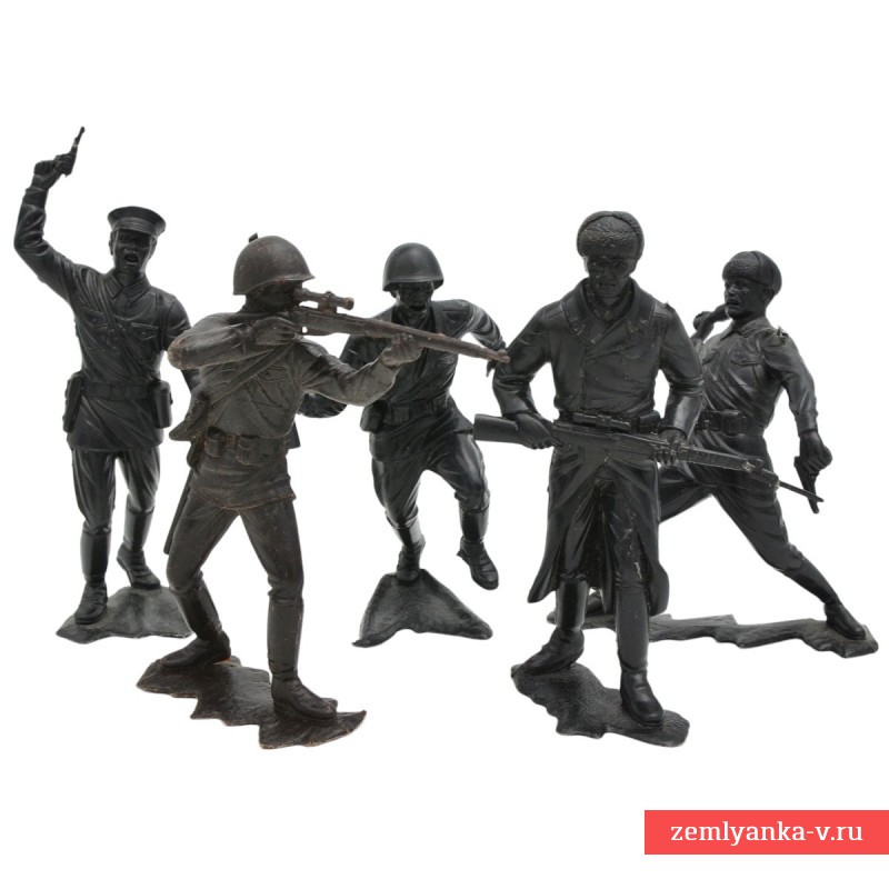 A set of large-sized Soviet soldiers "Fighters of the Red Army"