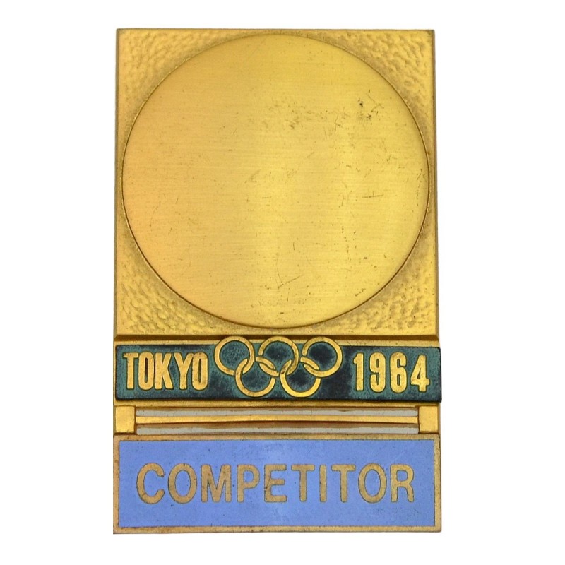The poster of the participant of the 1964 Olympic Games in Tokyo