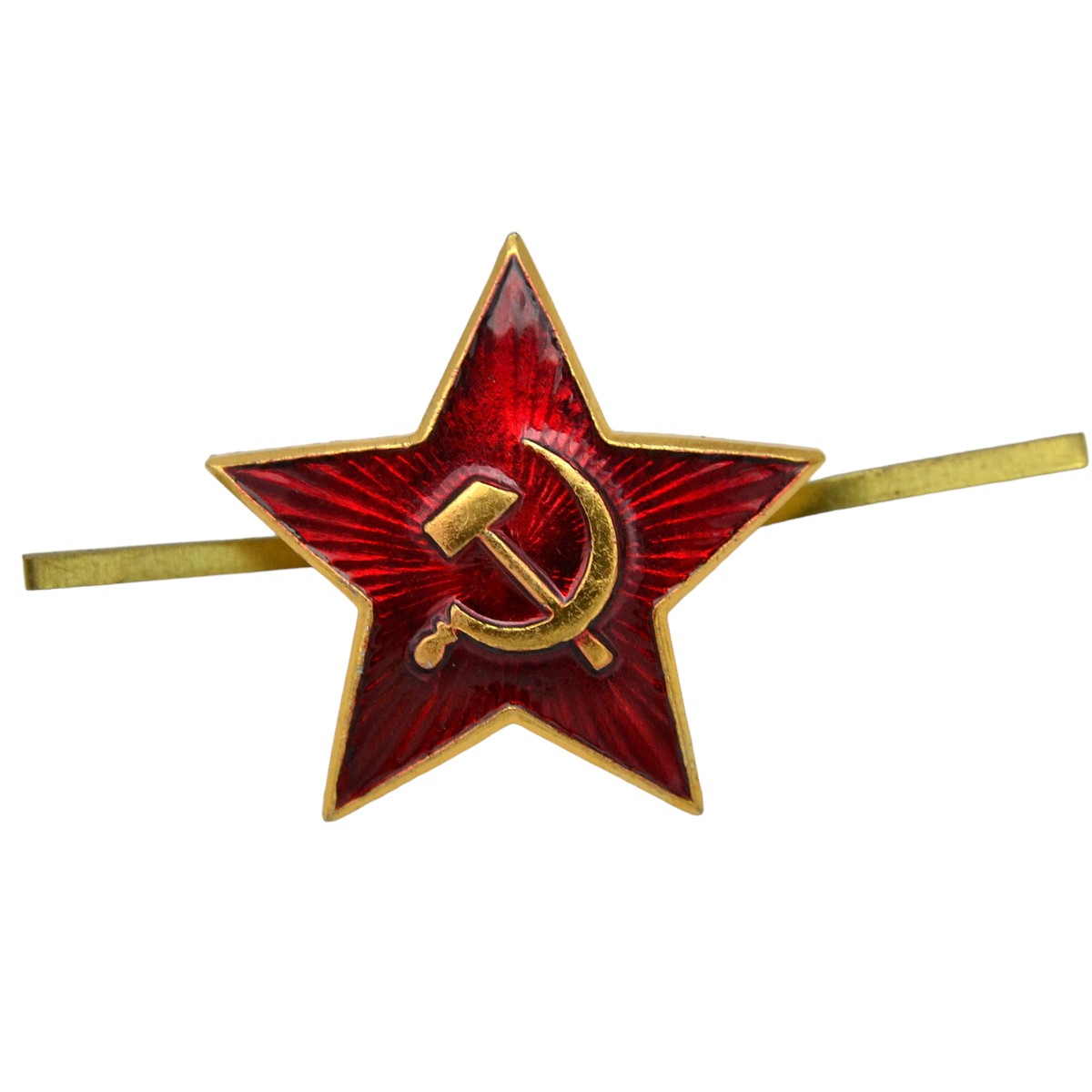 Star on the cap of soldiers and officers of the Soviet army