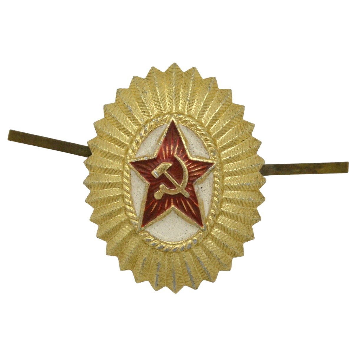 Star on the cap of soldiers and officers of the Soviet army