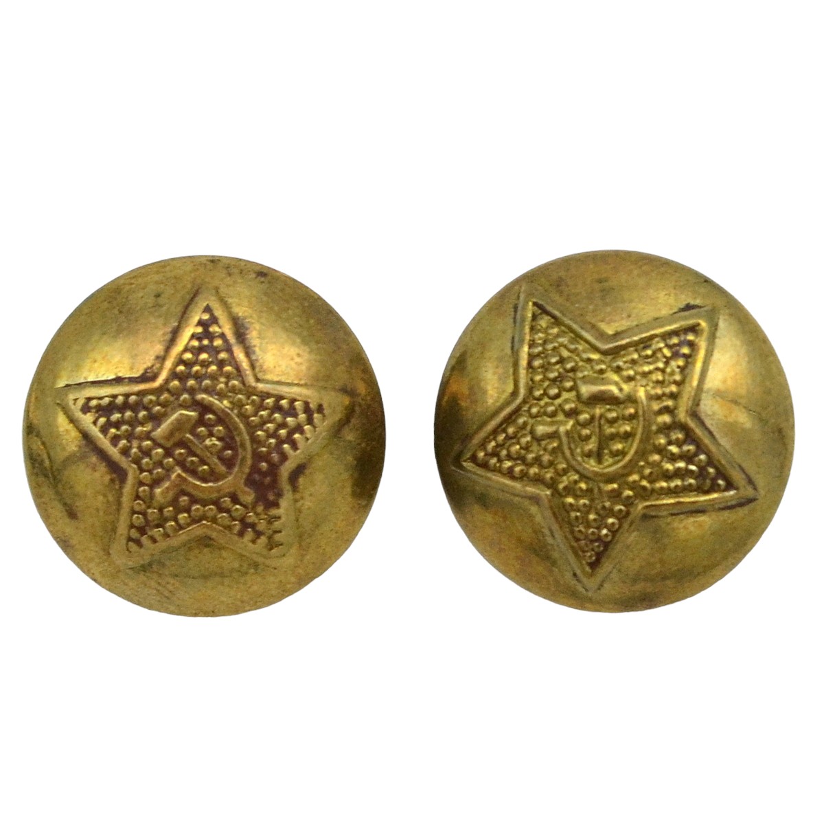 A pair of shoulder buttons of the Soviet army of the 1946 model