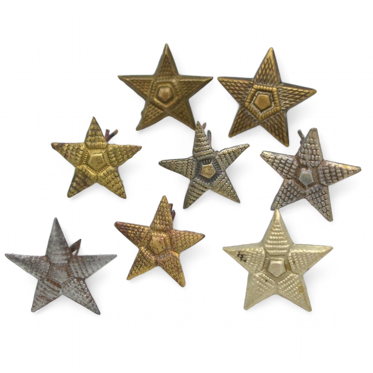A lot of different stars of the SOS Red Army of the 1943 model