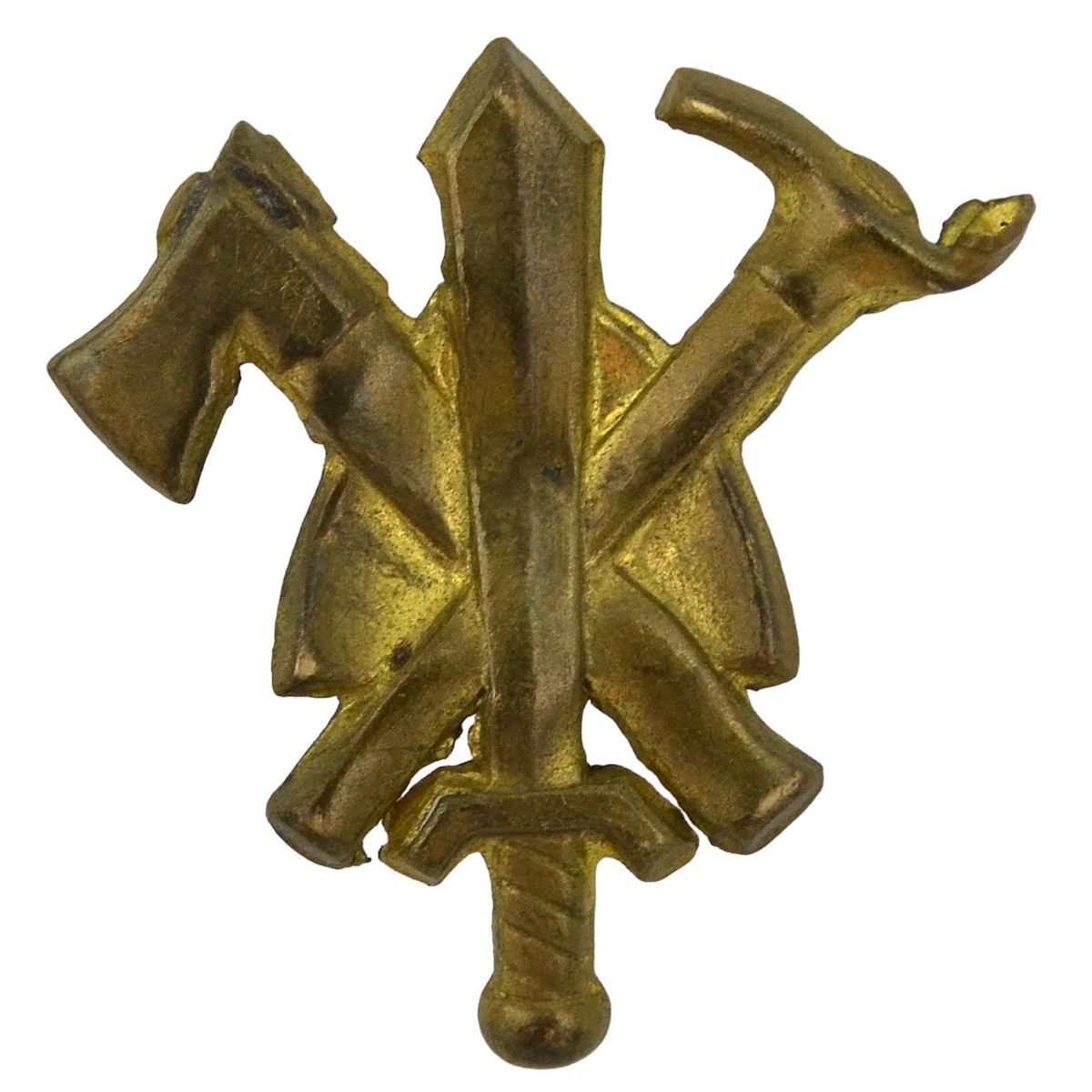 The lapel emblem of the Finnish Engineering Forces