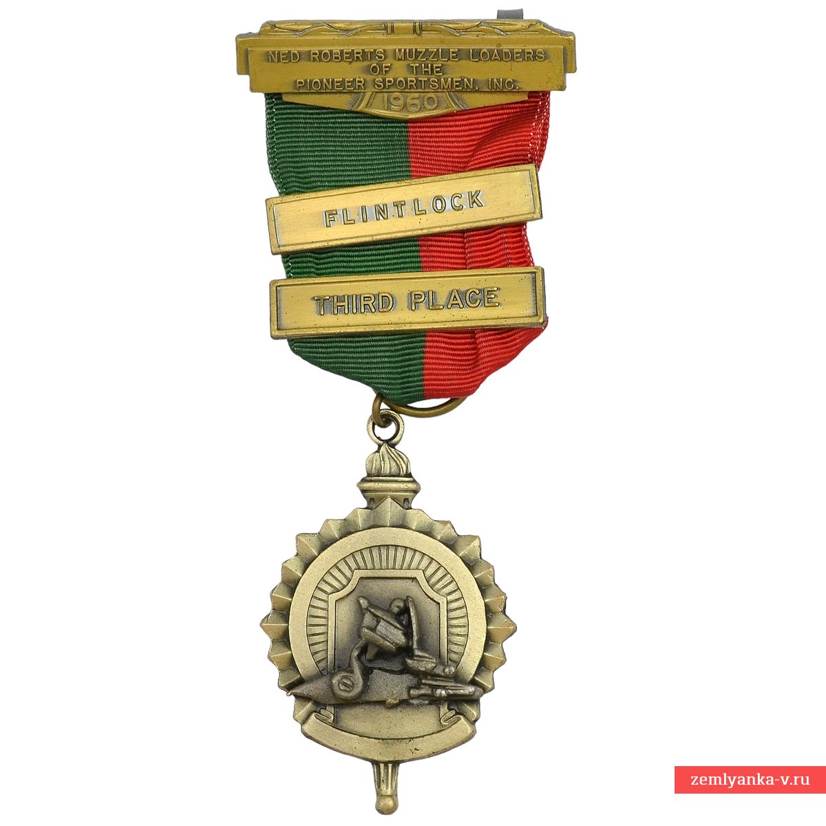 Bronze medal in shooting of the club of "Pioneer Athletes" for shooting from a flintlock pistol