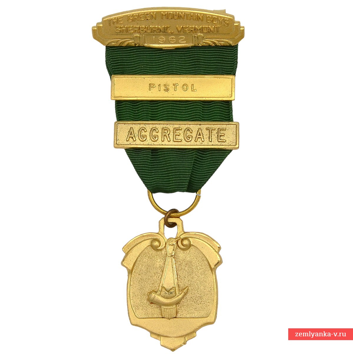 The medal of the participant of the shooting competitions of the organization "Green Mountain Boys" 
