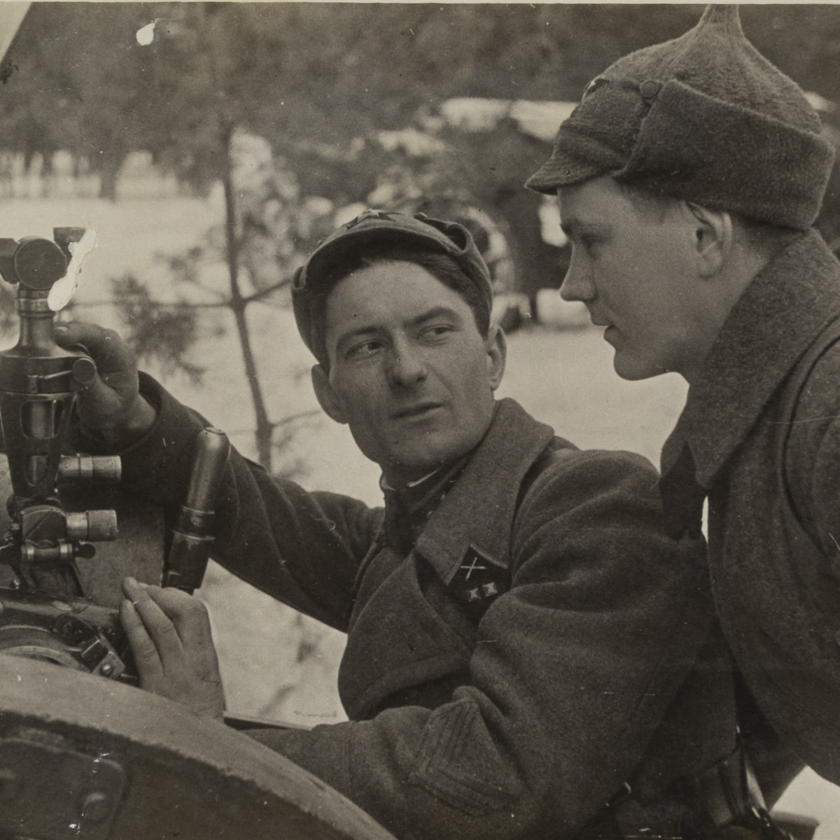 Photo by TASS "Gunners of the nth part of the Moscow Military District", 1939