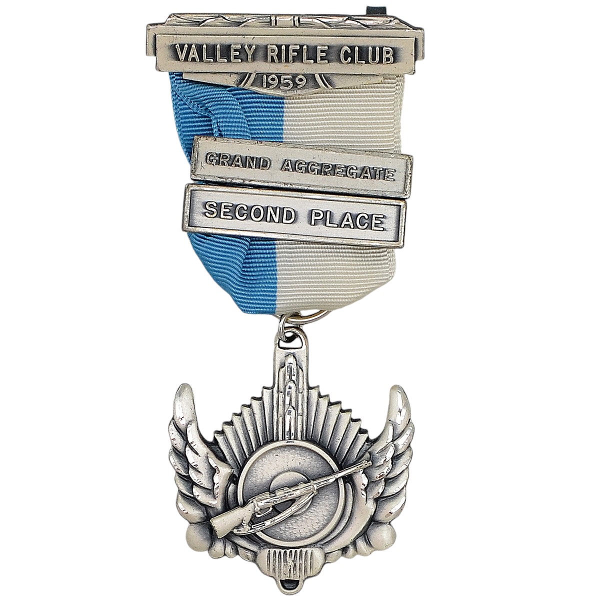 Valley Rifle Club Silver Medal for rifle shooting, 1959