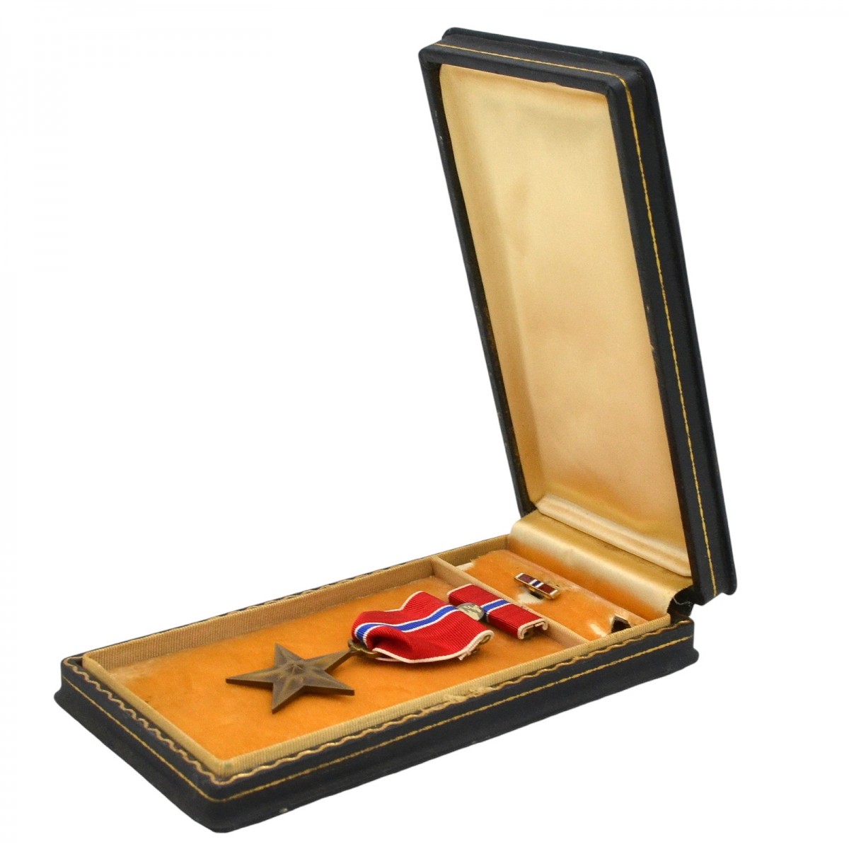 The Bronze Star medal in its original case