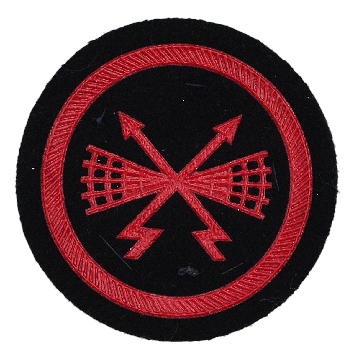 Armband badge (staff) of a communications and radio equipment specialist of the 1988 model