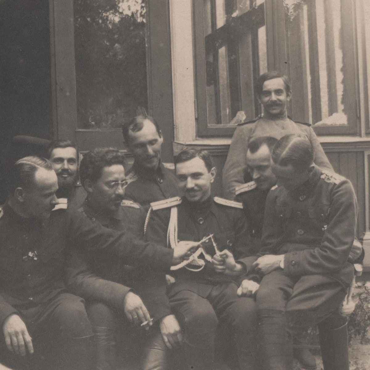 Photo of warrant officers of the RIA artillery