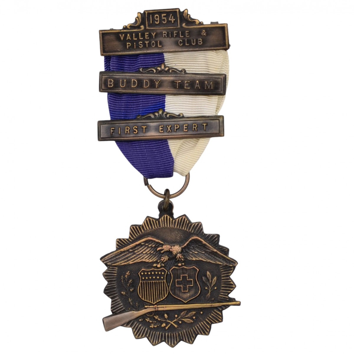 Valley Rifle Club Bronze medal for team competition, 1954