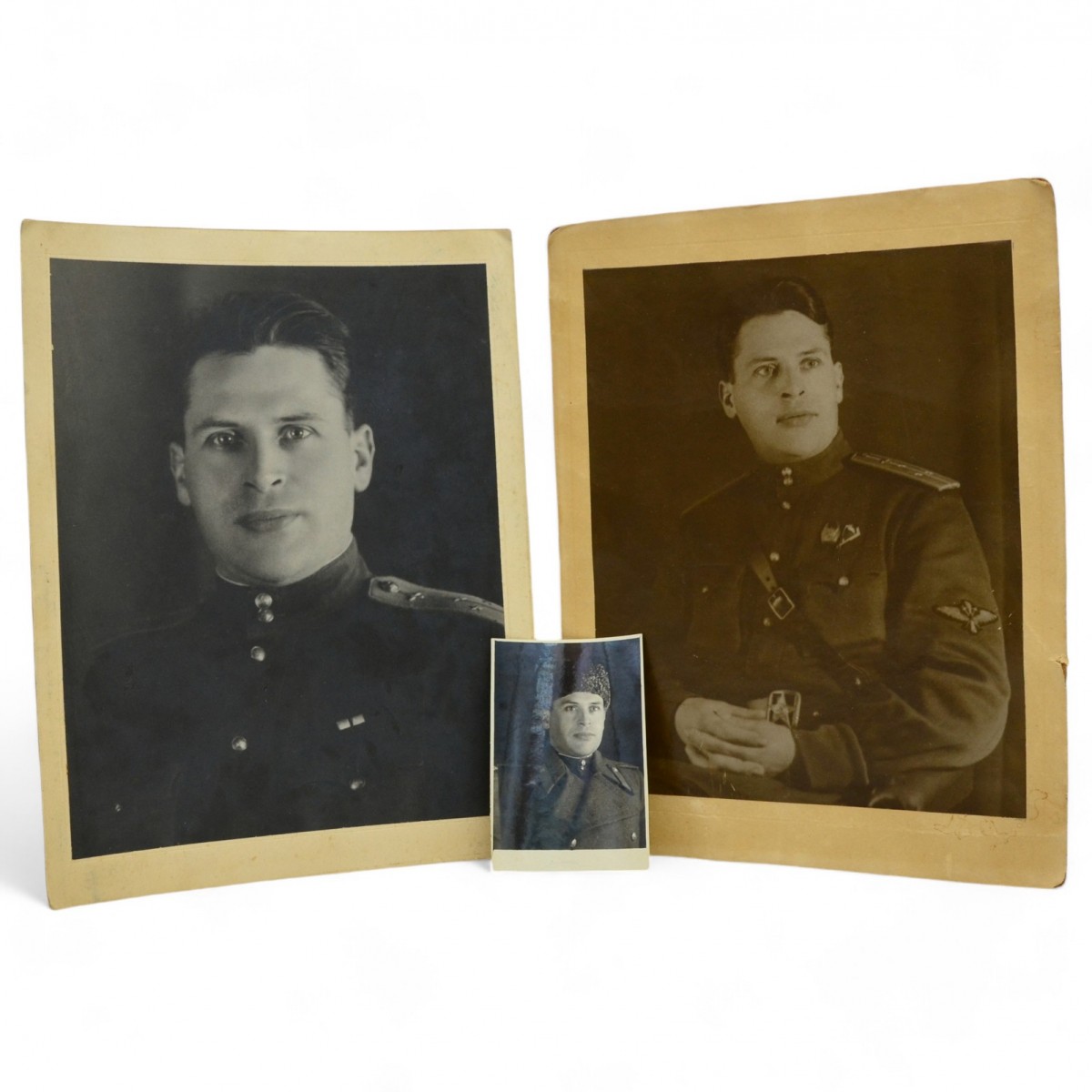 Lot of photos of a senior lieutenant of the Red Army Air Force