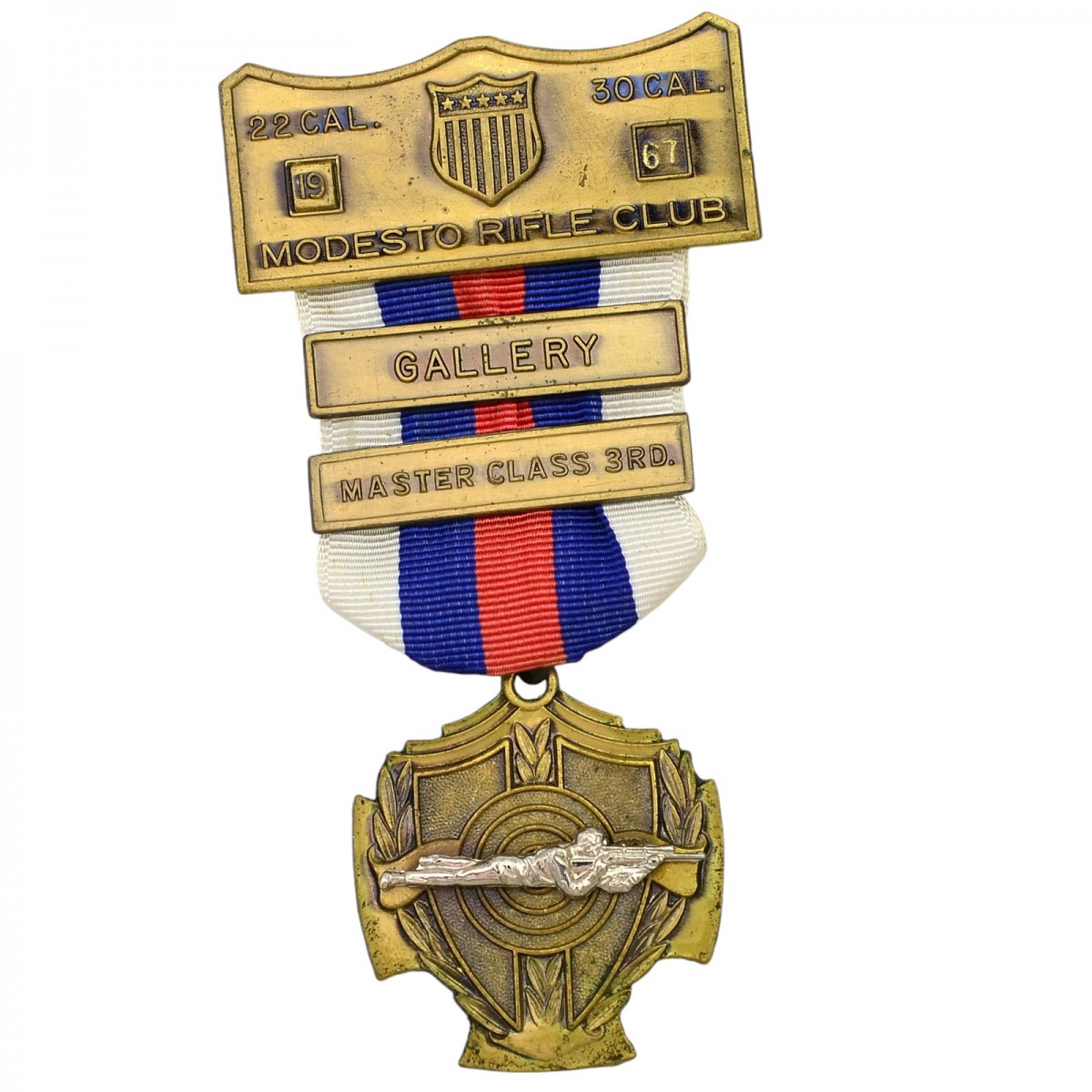 Bronze medal "Modesto Rifle Club", master class of 3 levels