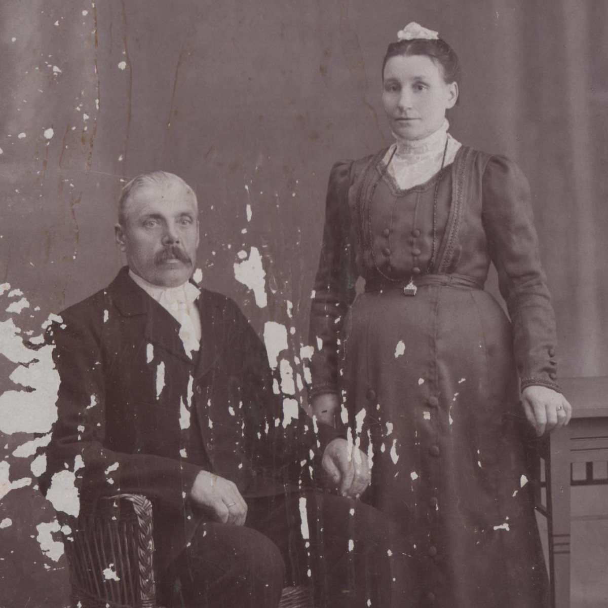 Portrait photo of a married couple