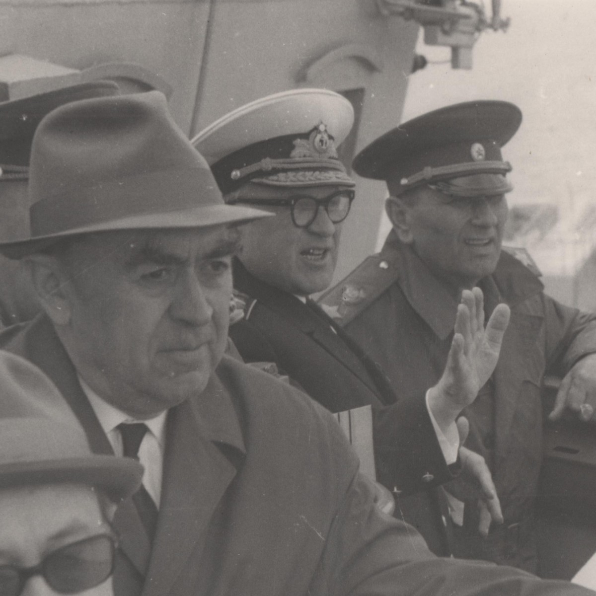 Photo of Admiral of the USSR Navy with Marshal of the Soviet Union I. Konev