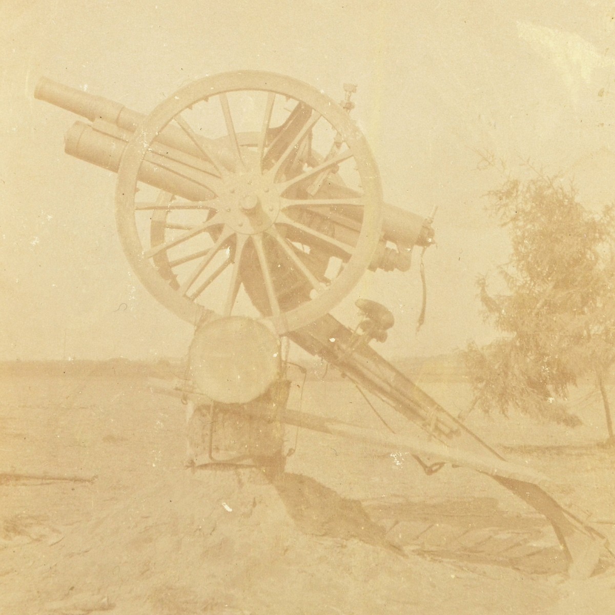 Postcard with the image of the Austro-Hungarian anti-aircraft gun M5/8