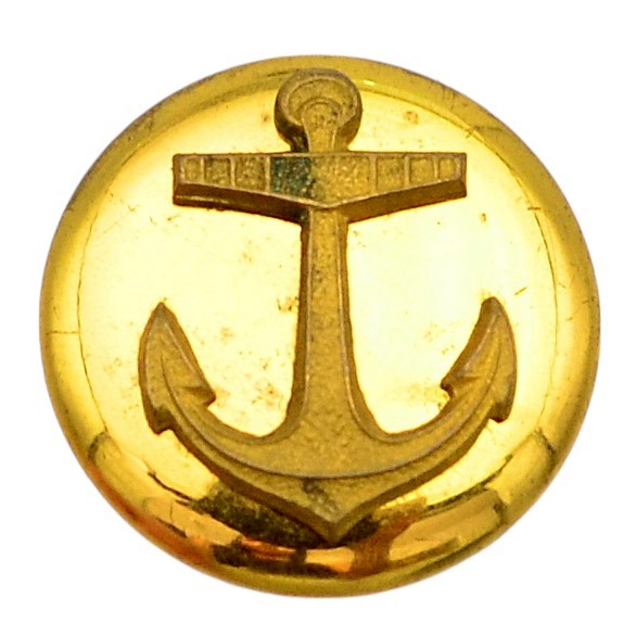 A REEF officer's button with a false anchor