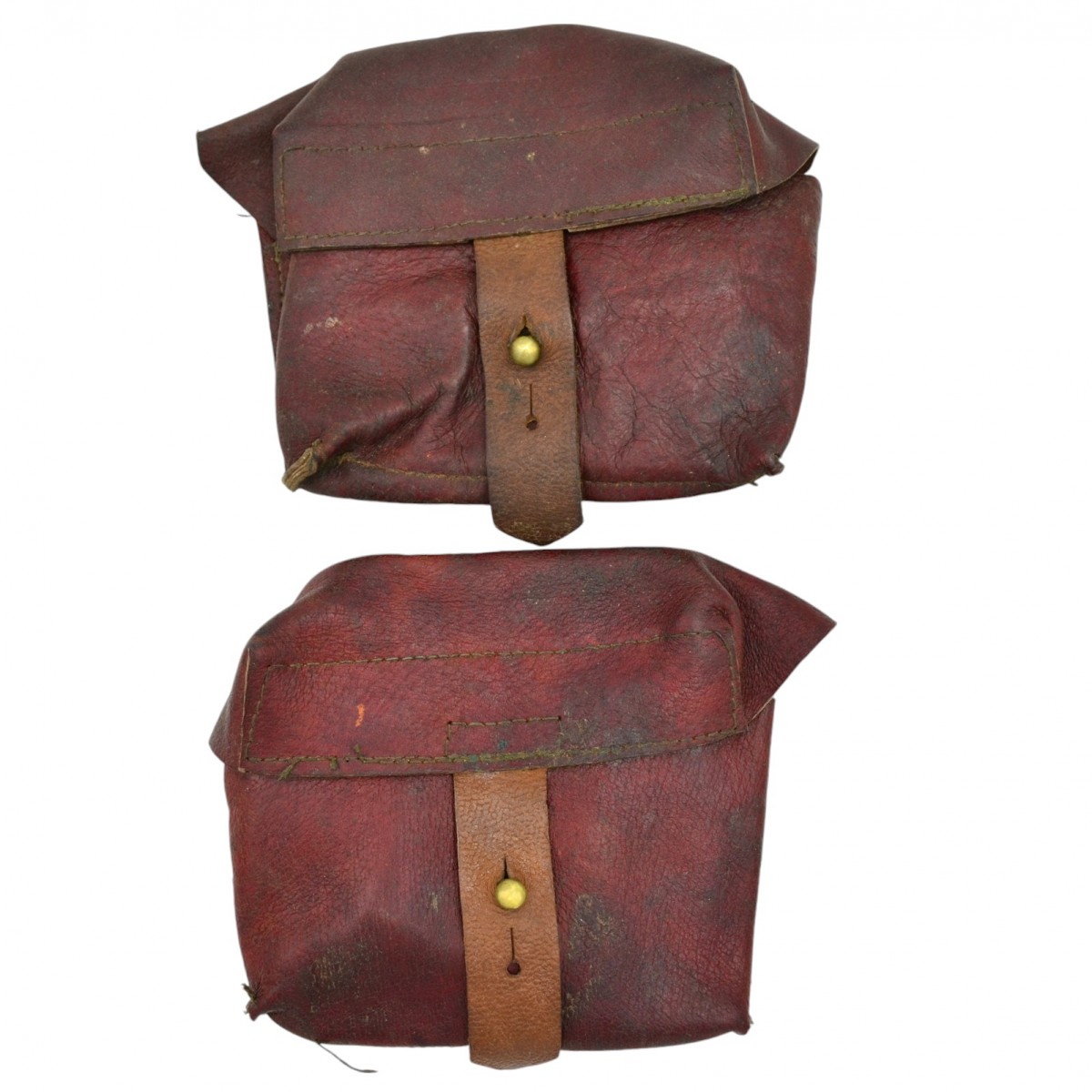 A pair of leather pouches for the SVT-40 rifle, 1941