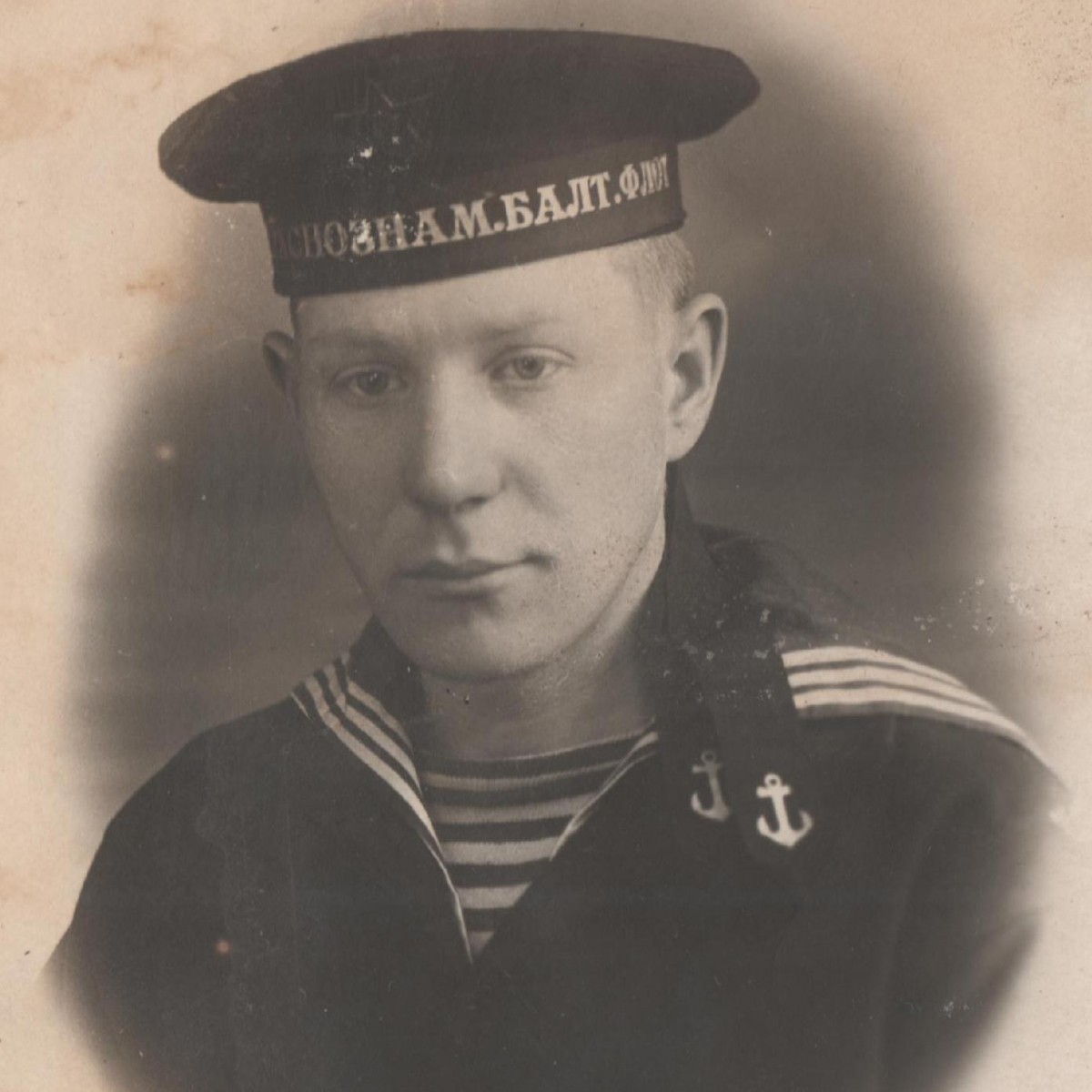 Photo of a sailor of the Red Banner Baltic Fleet