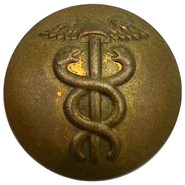 Uniform button of an official of the Ministry of Justice of the Russian Empire