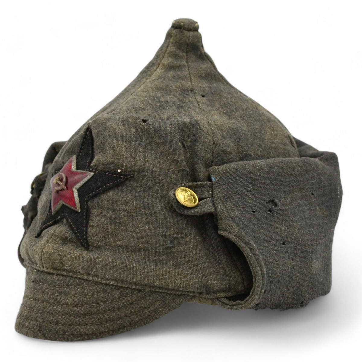 Winter helmet (Budenovka) of the command staff of the ABTV Red Army of the 1936 model