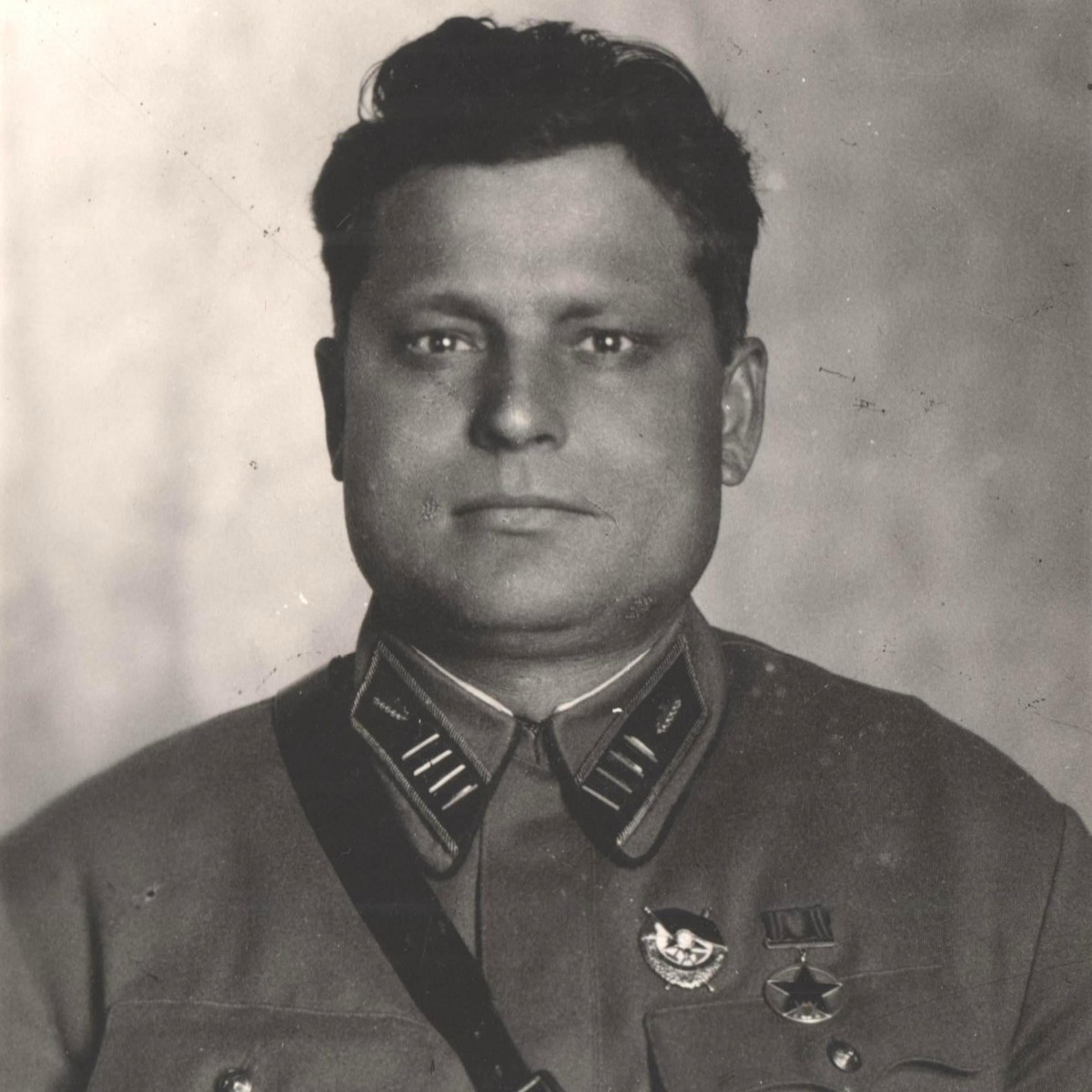 Photo of Colonel of the ABTV Red Army Zelinsky V.P. with military awards