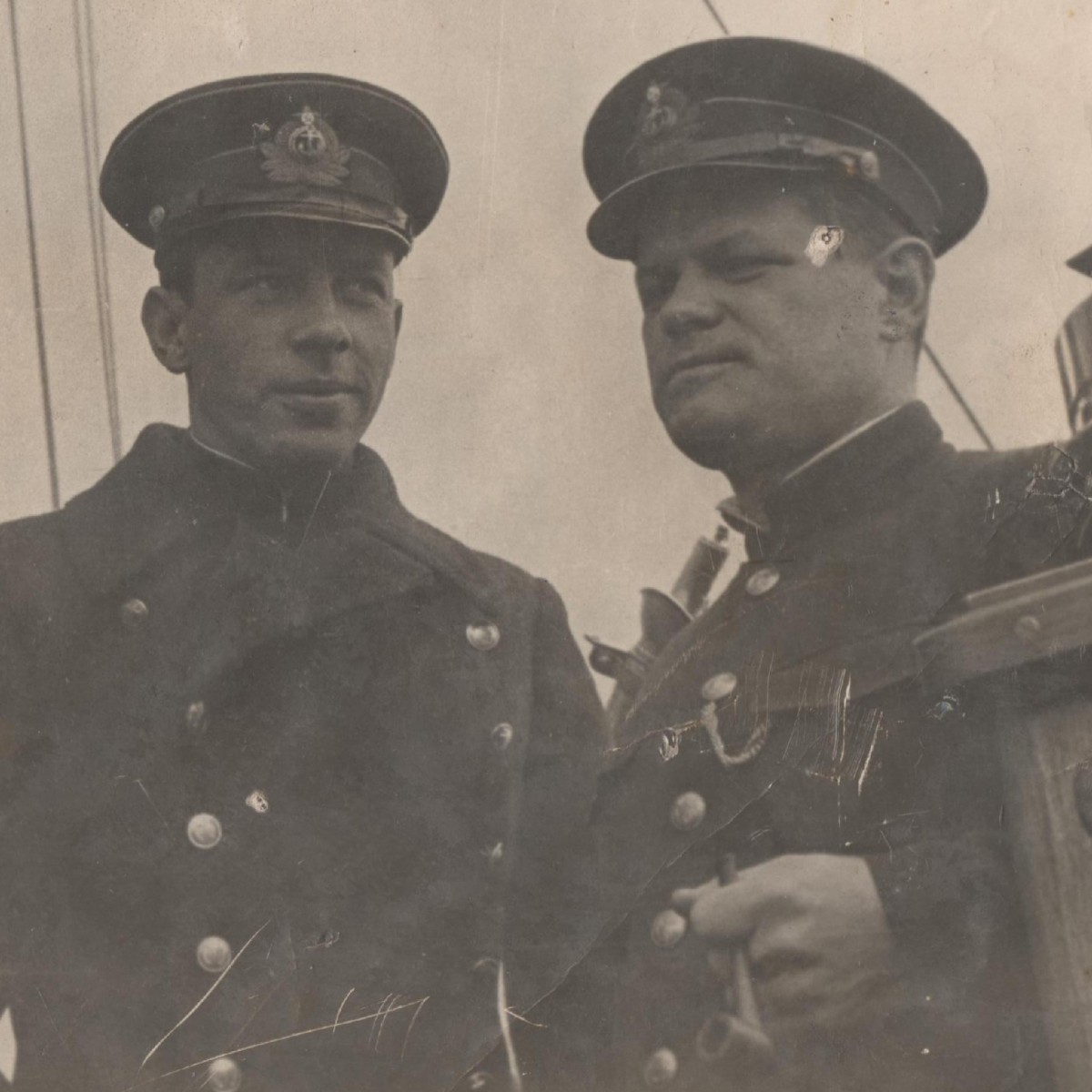 Photos of the commanders of the Red Army on board the ship