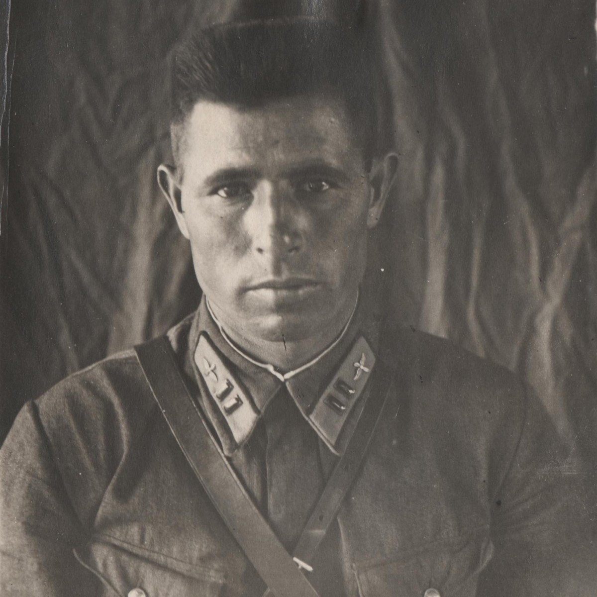 Portrait photo of the military commissar of the 138th aviation regiment Paltsev A.V.