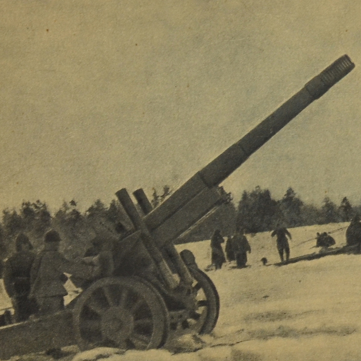 Postcard "In firing position", 1940