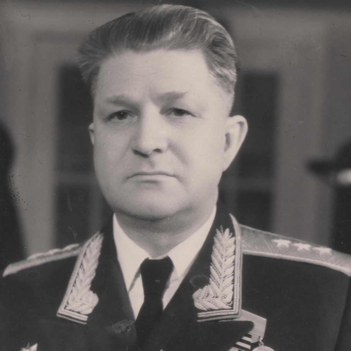 Portrait photo of Colonel-General A.T. Stuchenko.