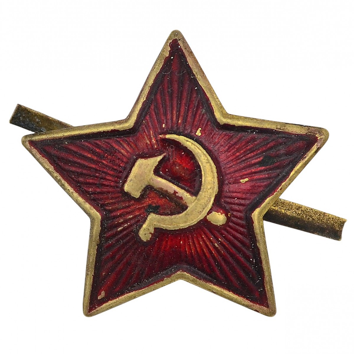 A star on a cap or earflaps of the Red Army, reparations