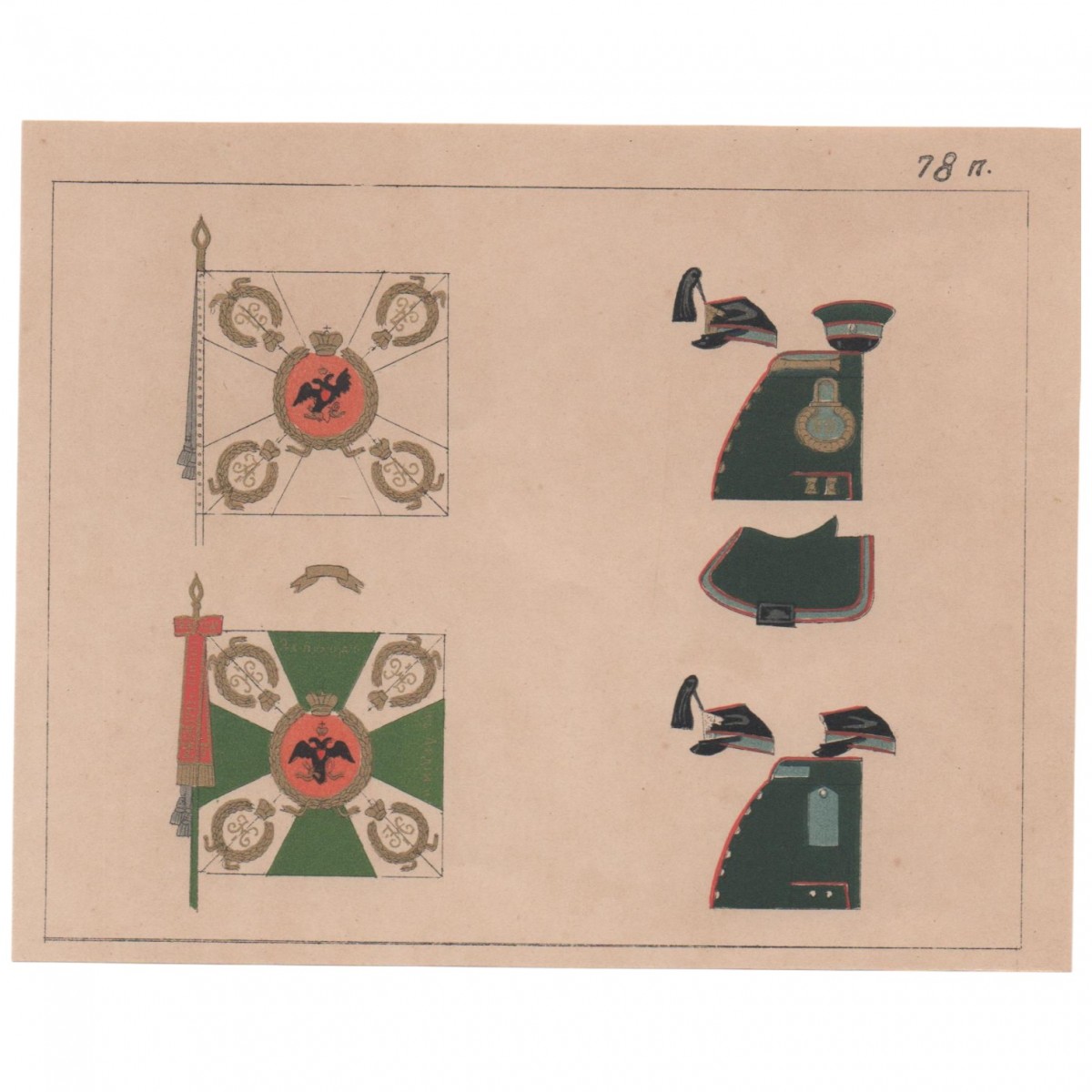 Quartermaster card of the 78th Infantry Navaginsky Regiment