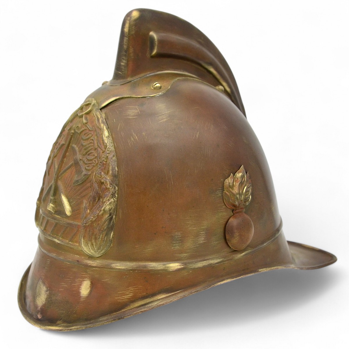 Helmet of the command staff of the Soviet fire department of the sample of 1923