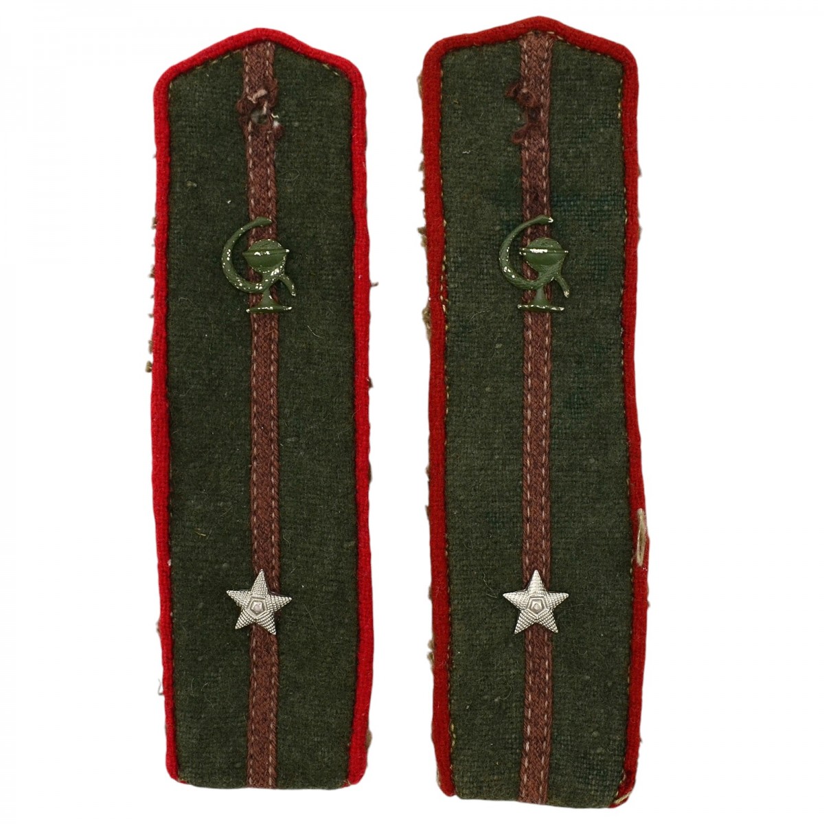 Shoulder straps of a junior lieutenant of the Red Army medical service in 1943