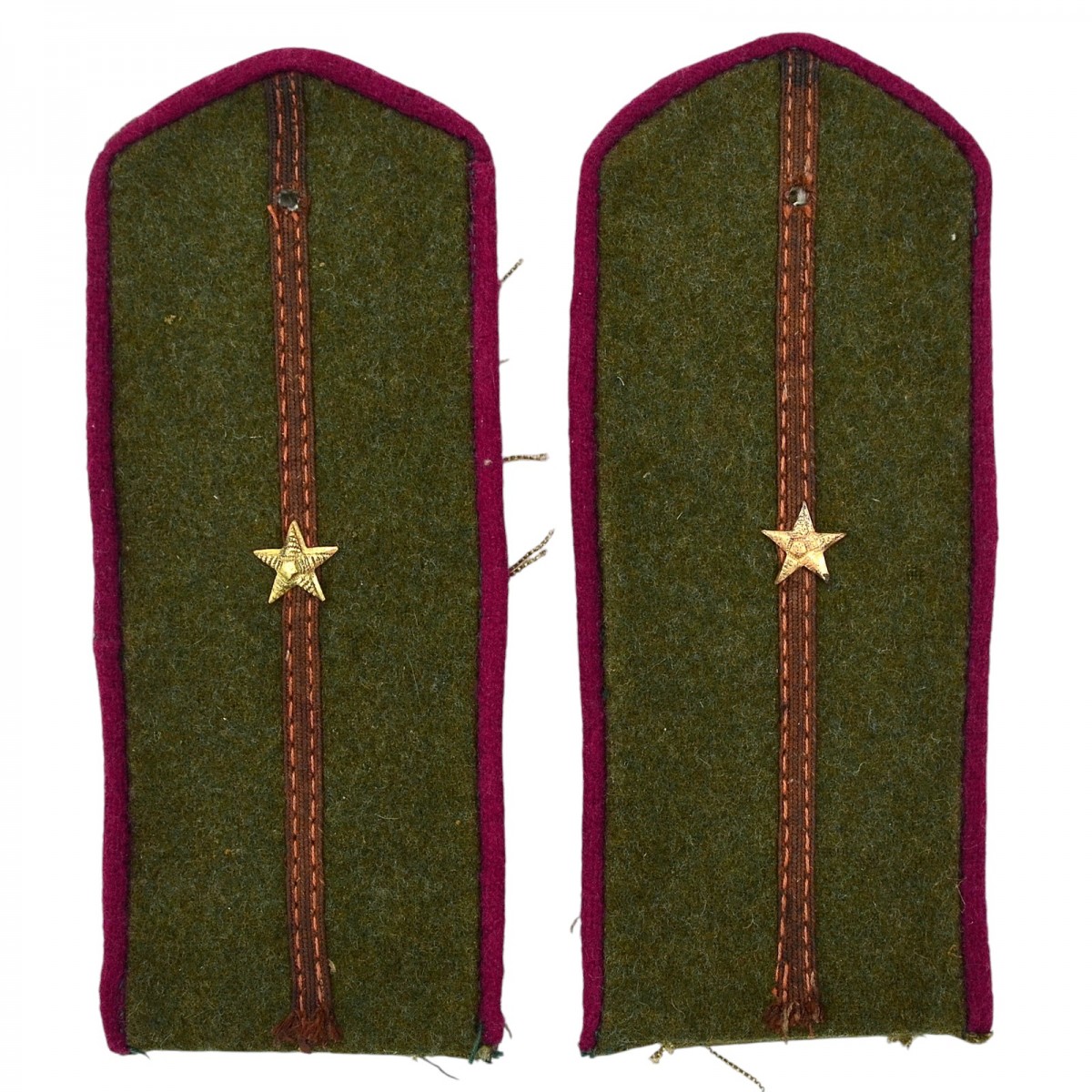 Field shoulder straps of an officer of the quartermaster service of the Red Army infantry of the 1943 model.