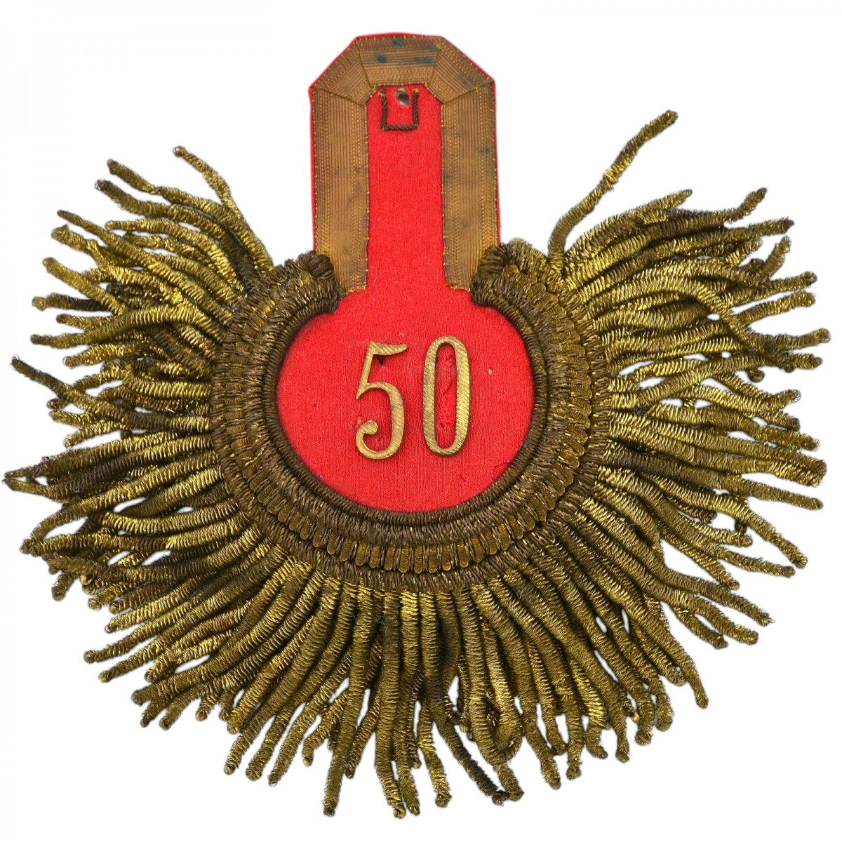 Colonel's epaulette of the 50th Infantry Regiment of Bialystok